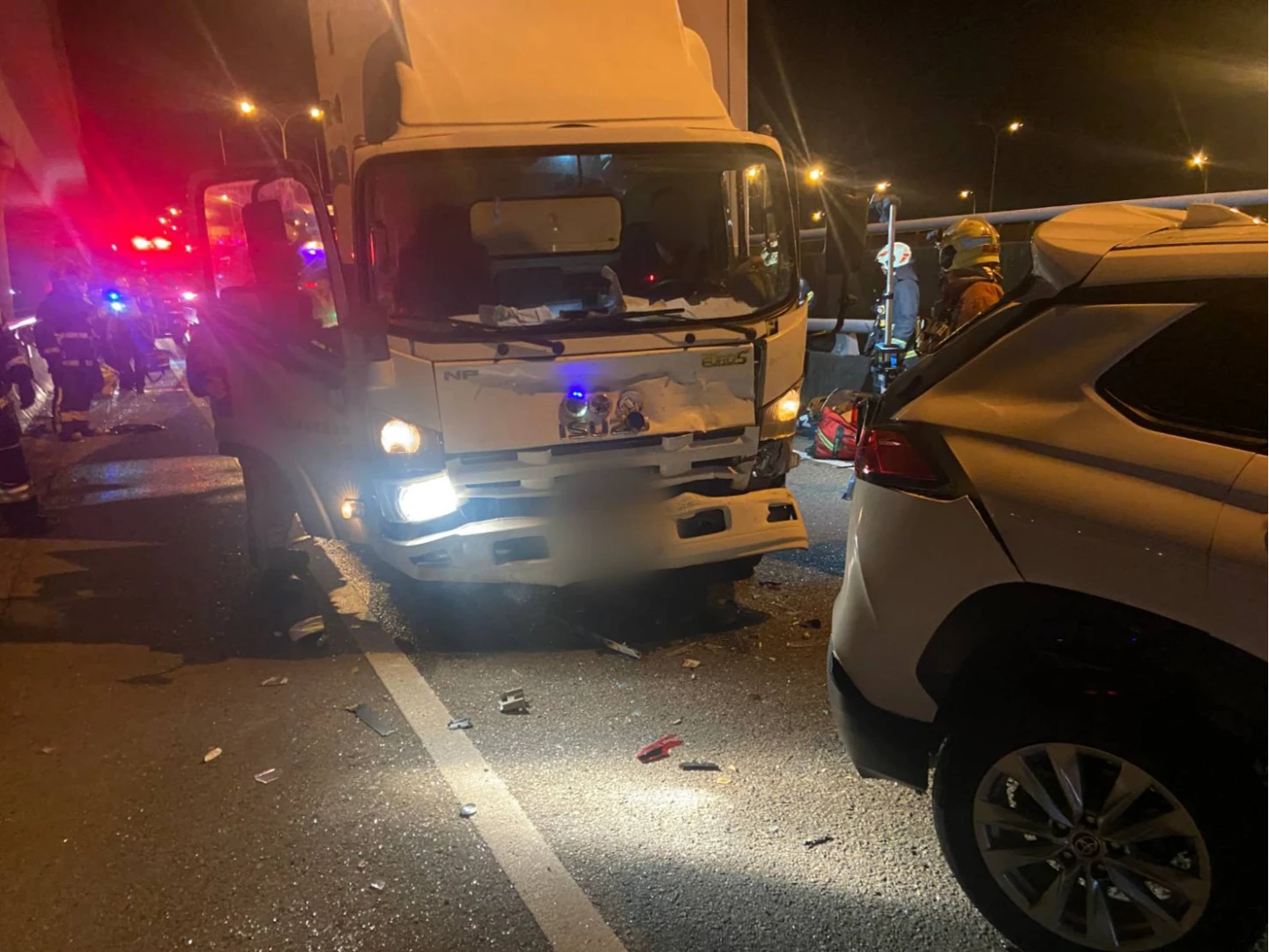 車禍現場。翻攝畫面