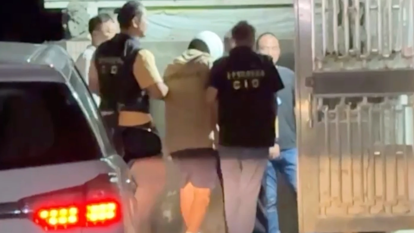 駱姓少年兇狠殺害顏姓大一女,逃亡5個多小時在彰化落網。民眾提供