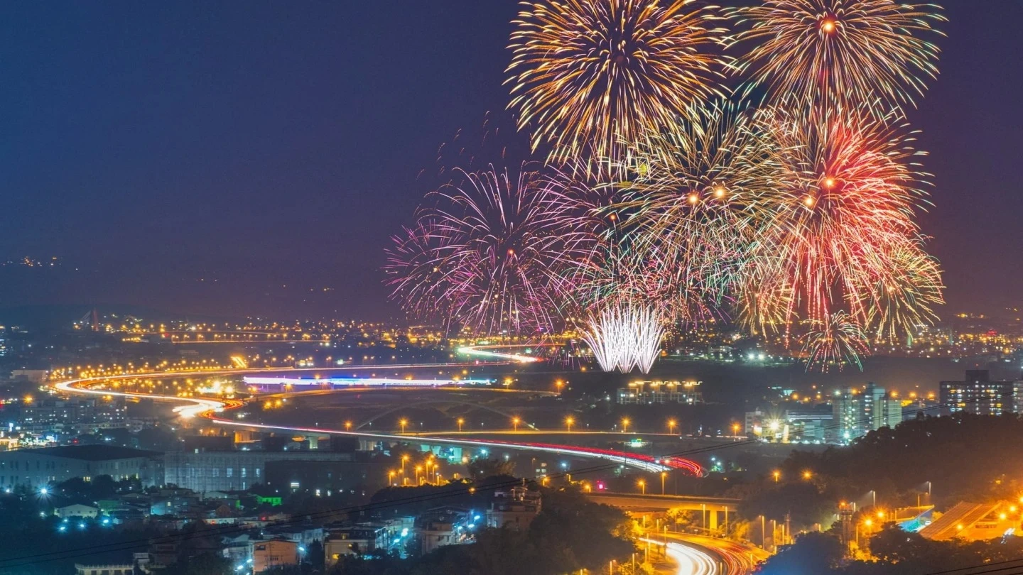 2025國慶焰火在南投。南投縣府提供