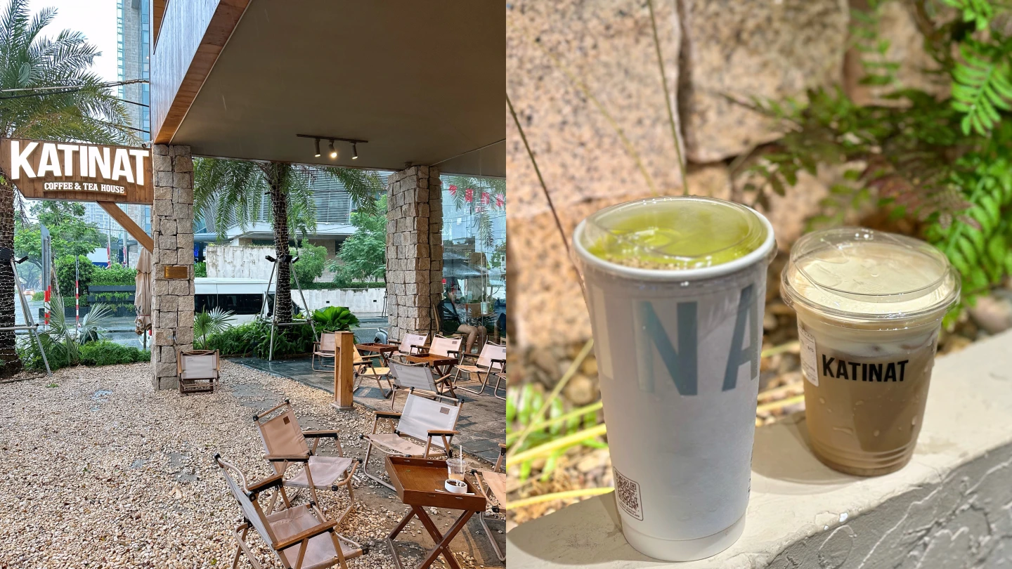 網美咖啡廳「Katinat Coffee & Tea House」,店內空間充滿暖色系度假氛圍,必點香蕉咖啡、牛油果椰奶冰沙。劉沛妘攝