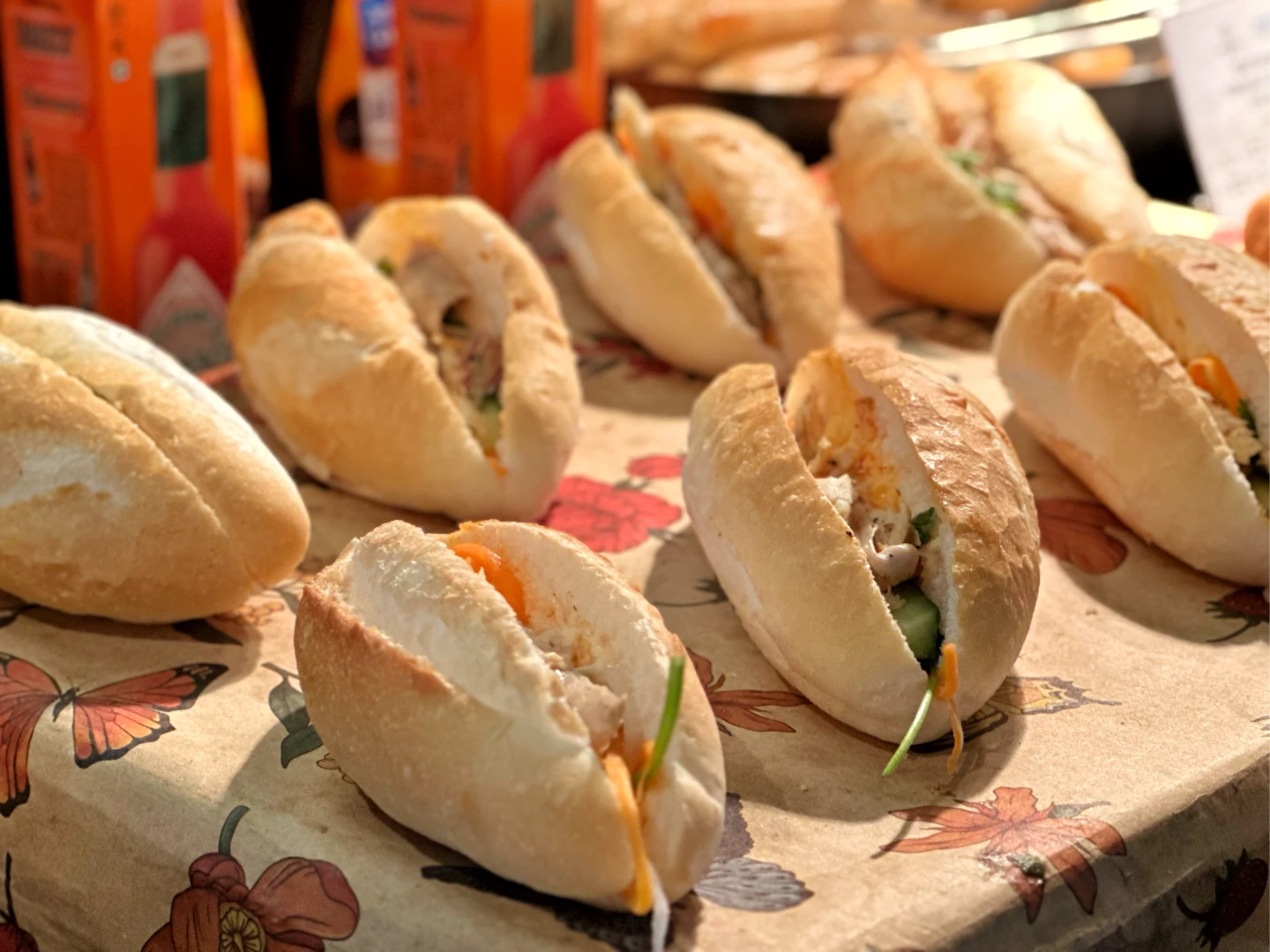 早餐吃得到越南法國麵包。劉沛妘攝