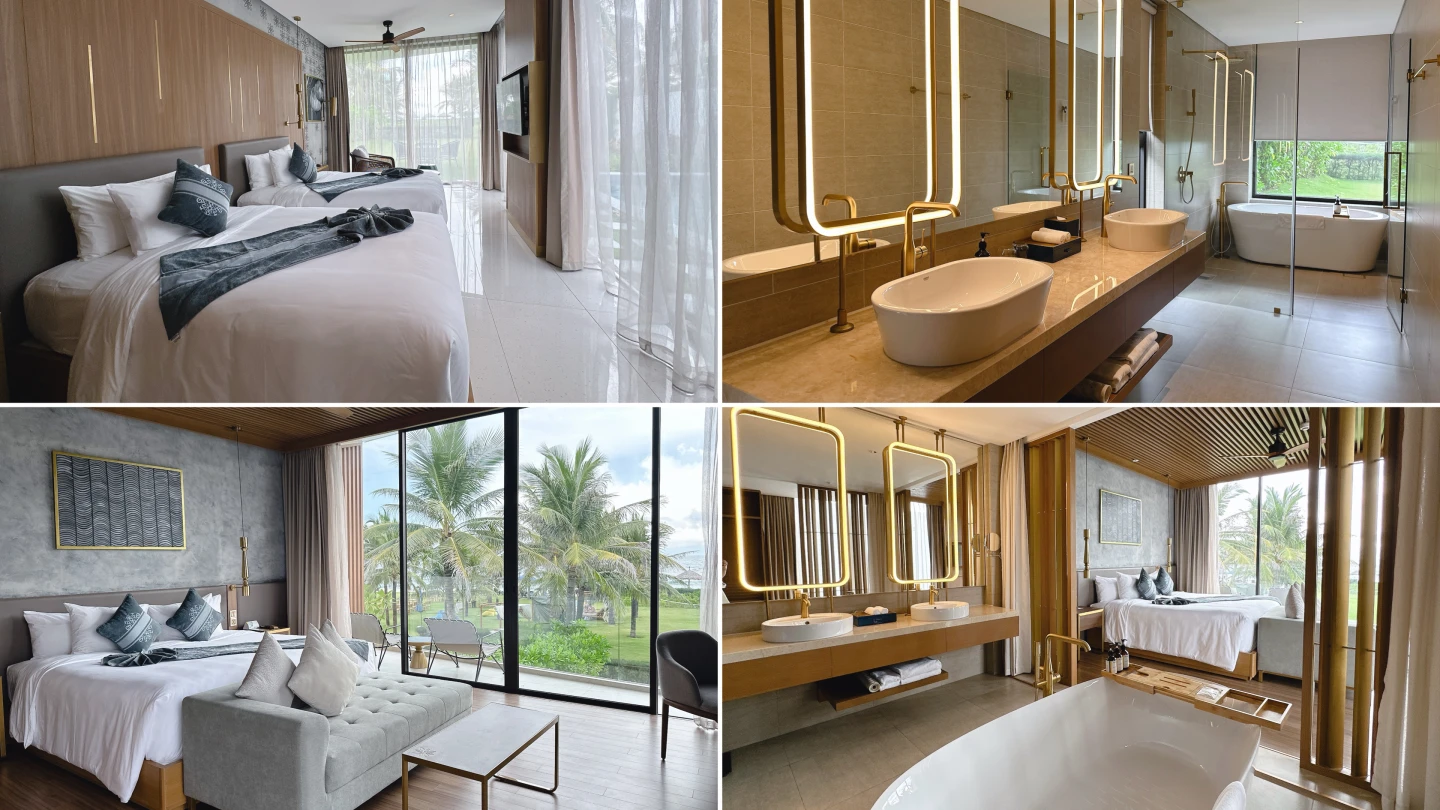 臥室分別位在1、2樓,為獨立空間,每房皆享獨立浴缸。劉沛妘攝