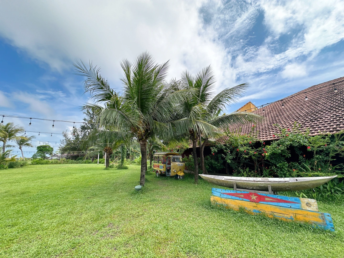 Rêu Dining是隱身在農村裡的餐廳。劉沛妘攝