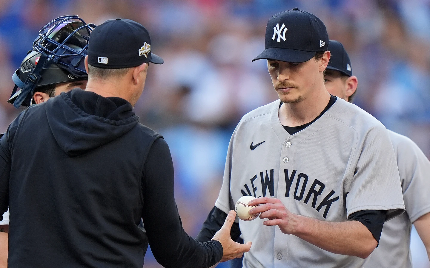 洋基19勝王牌佛里德(Max Fried)今天只投3局就狂丟7分退場,承擔敗投。美聯社