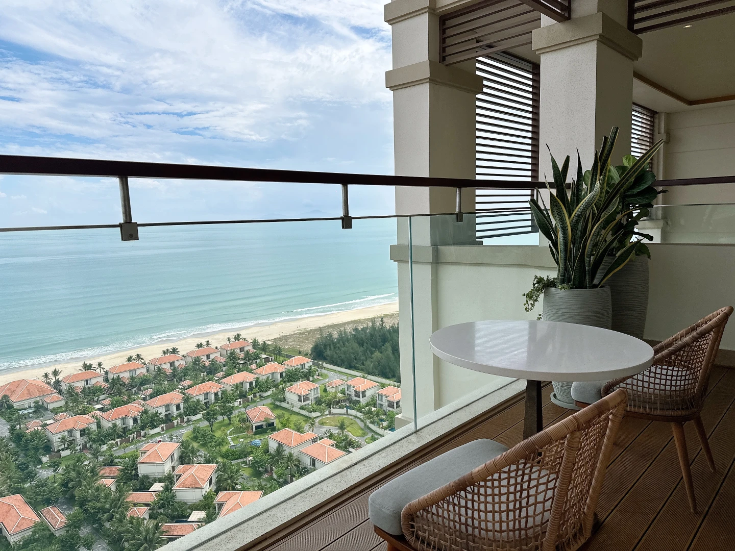 到私人露台吹海風,超級愜意。劉沛妘攝