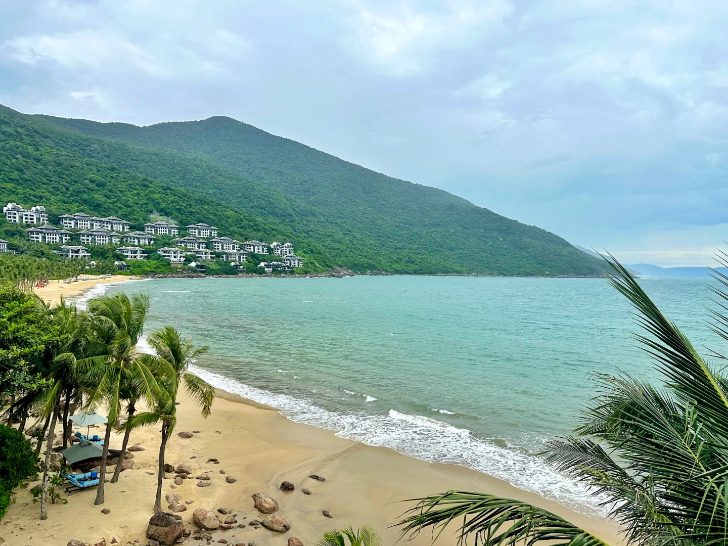 度假村私人海灘。劉沛妘攝