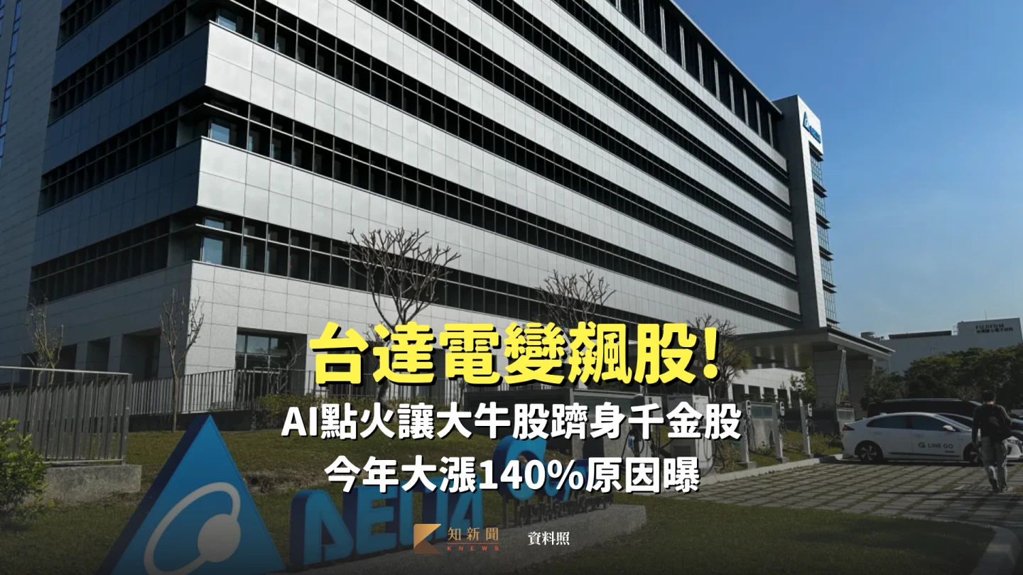 台達電變飆股1|AI點火讓大牛股躋身千金股 今年大漲140%原因曝