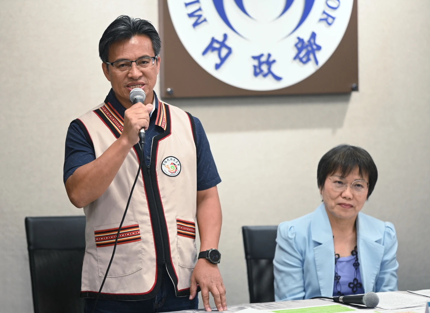 原民會副主委谷縱‧喀勒芳安(Qucung Qalavangan)。內政部提供