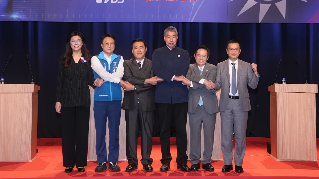 國民黨主席選舉如今演變成內戰戲碼。TVBS提供