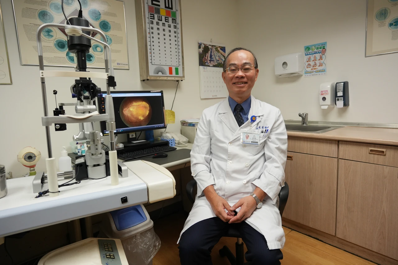 中華民國視網膜醫學會理事長、新光醫院視網膜中心主任鄭成國。陳卓邦攝