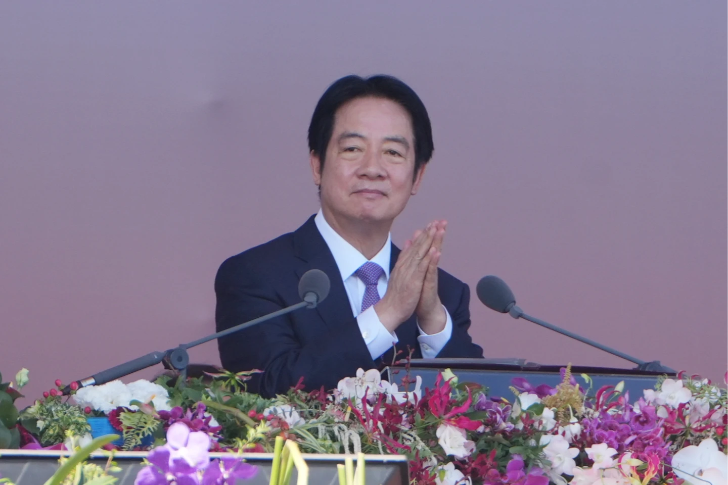 總統賴清德國慶演說,學者認為傳達外交上的戰略訊號。陳卓邦攝