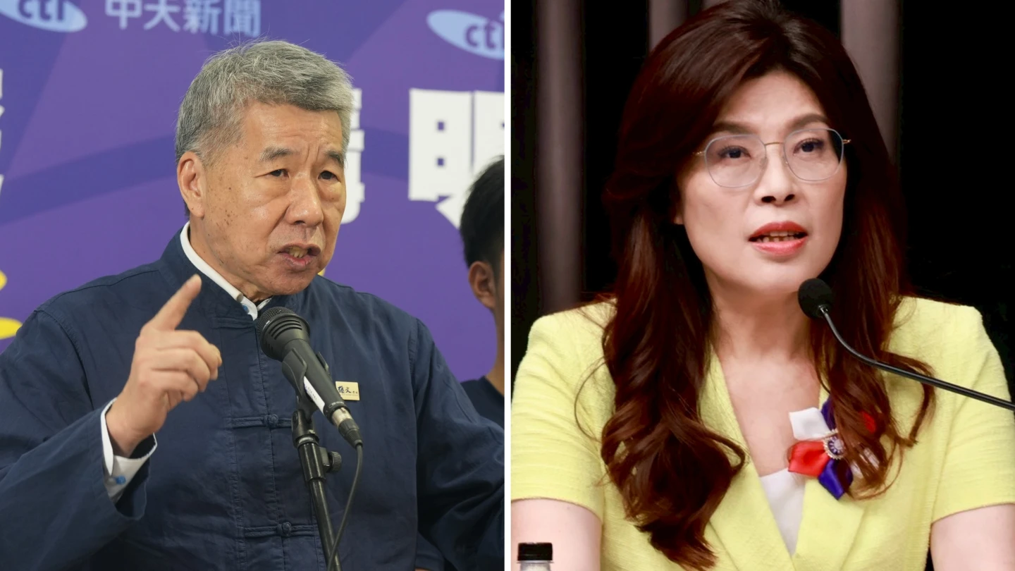 張亞中直言,攻擊郝龍斌的就是鄭麗文。陳卓邦攝、中天新聞提供