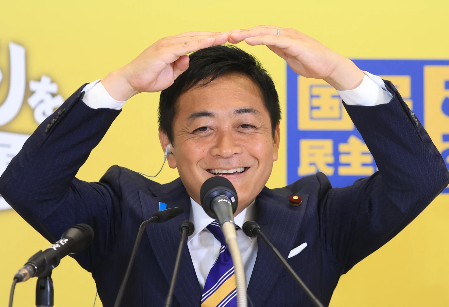 日本在野黨可能共推國民民主黨黨魁玉木雄一郎出來選首相。法新社