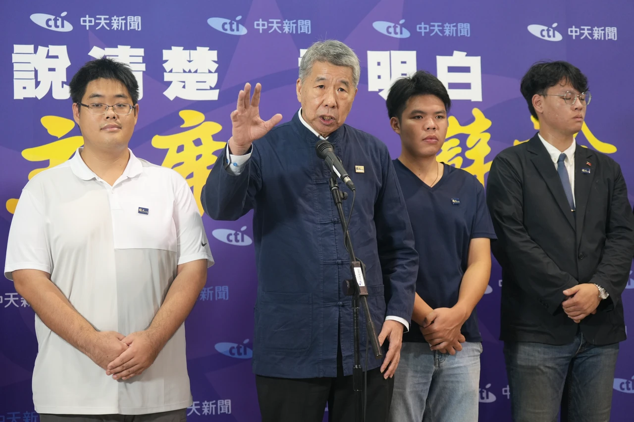 國民黨主席候選人張亞中。陳卓邦攝