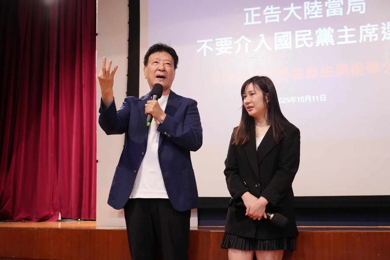 中廣前董事長趙少康日前拋出震撼彈,稱大陸介選國民黨主席選舉。陳卓邦攝