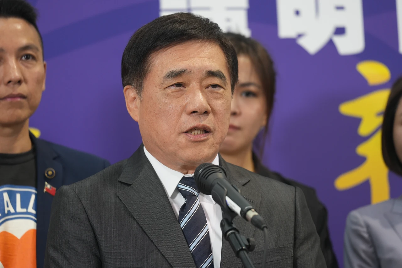 國民黨主席候選人郝龍斌。陳卓邦攝