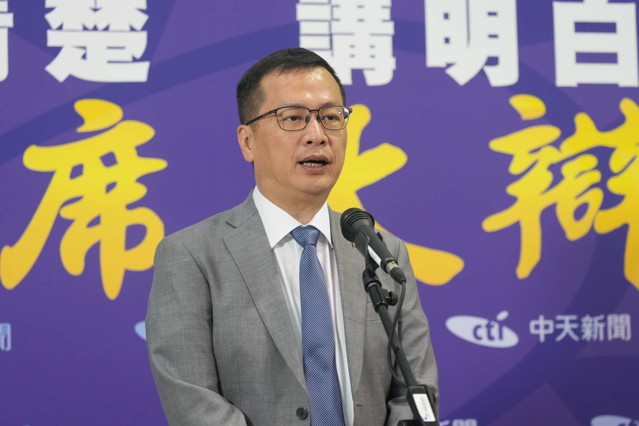 國民黨主席候選人羅智強。陳卓邦攝