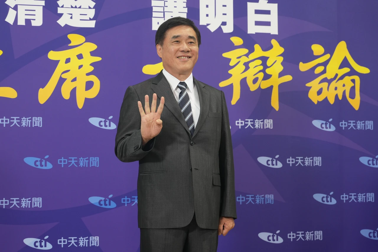 國民黨主席候選人郝龍斌。陳卓邦攝