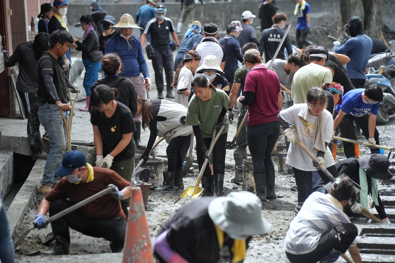 光復災區今啟動防颱準備!林林攝