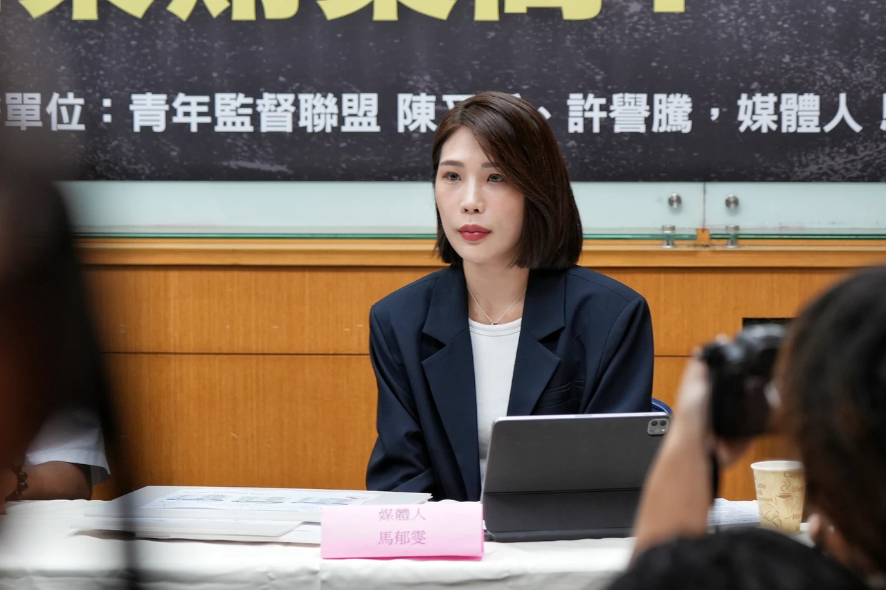 前記者馬郁雯今赴北檢告發王鴻薇、張凱維。葉志明攝