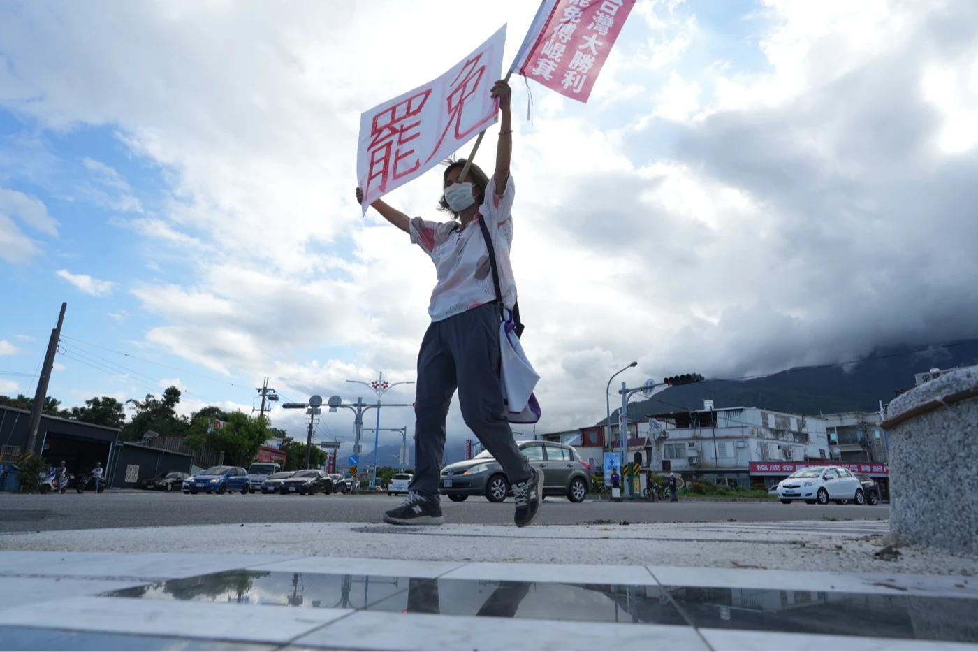 〈人民的力量:台灣民主的街頭角力〉作品。林林攝