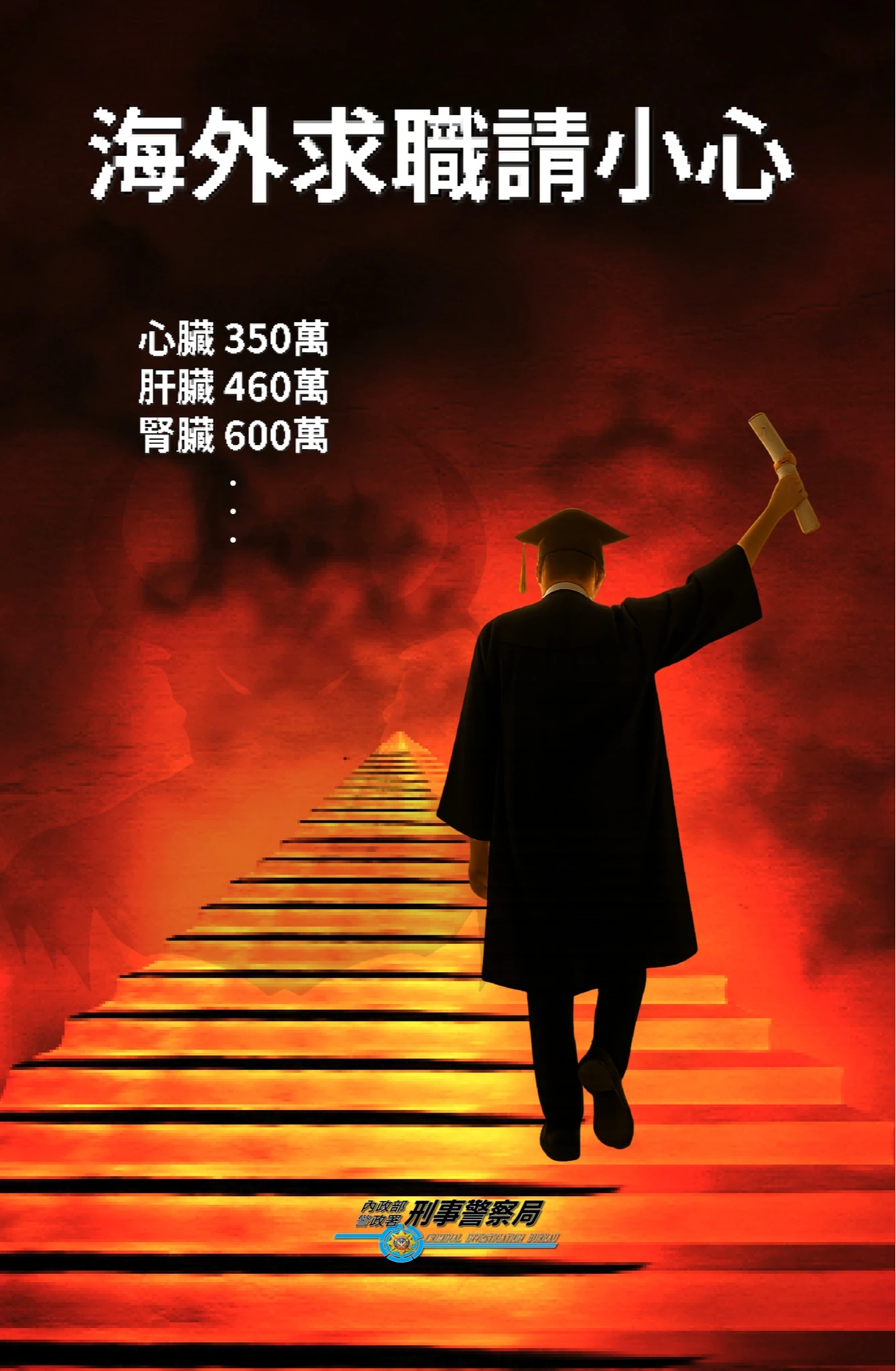警方提醒求職小心詐騙。取自臉書@165全民防騙