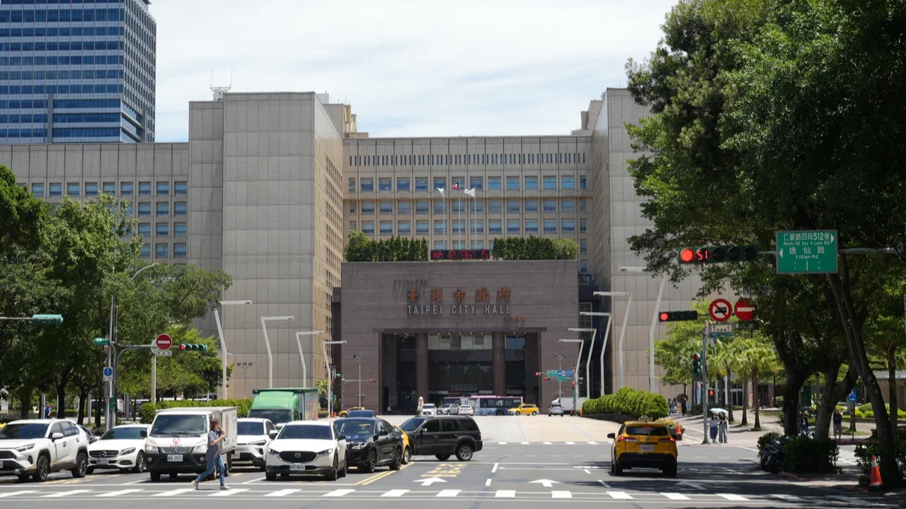 台北市政府外觀。梁建裕攝