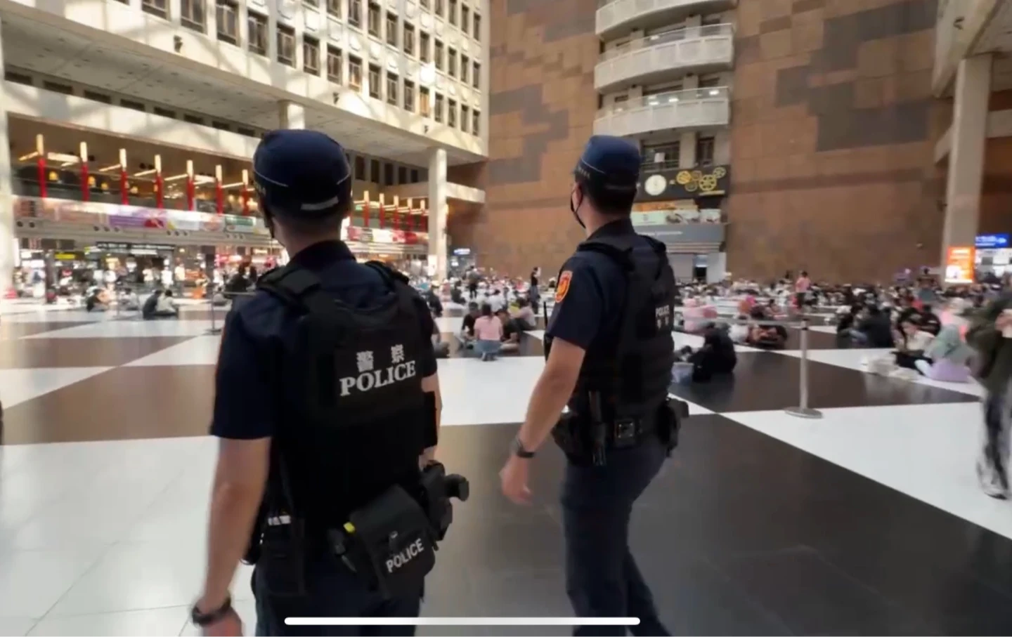 警方加強編排台北車站巡守勤務。警方提供