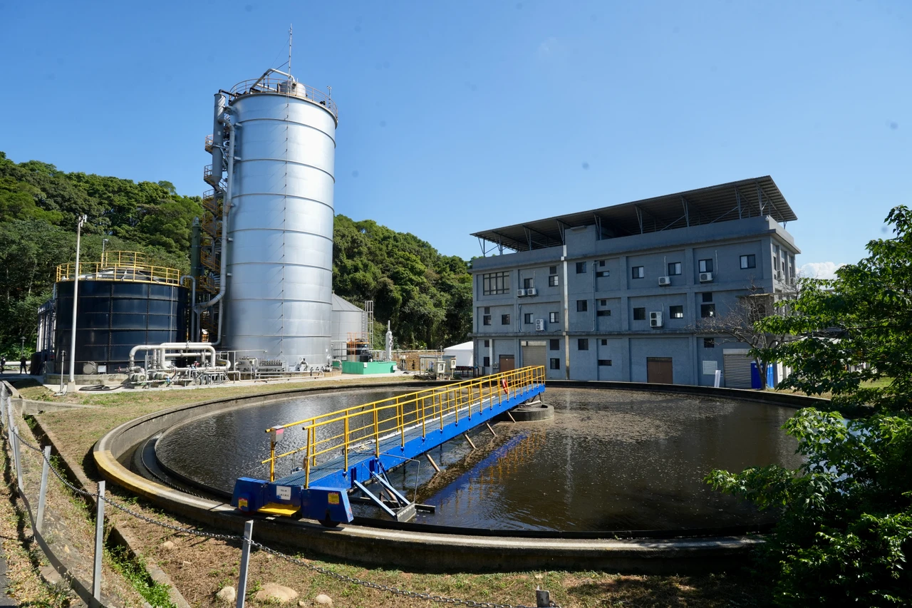 龜山水資源回收中心ROT沼氣發電今正式商轉啟用。梁建裕攝