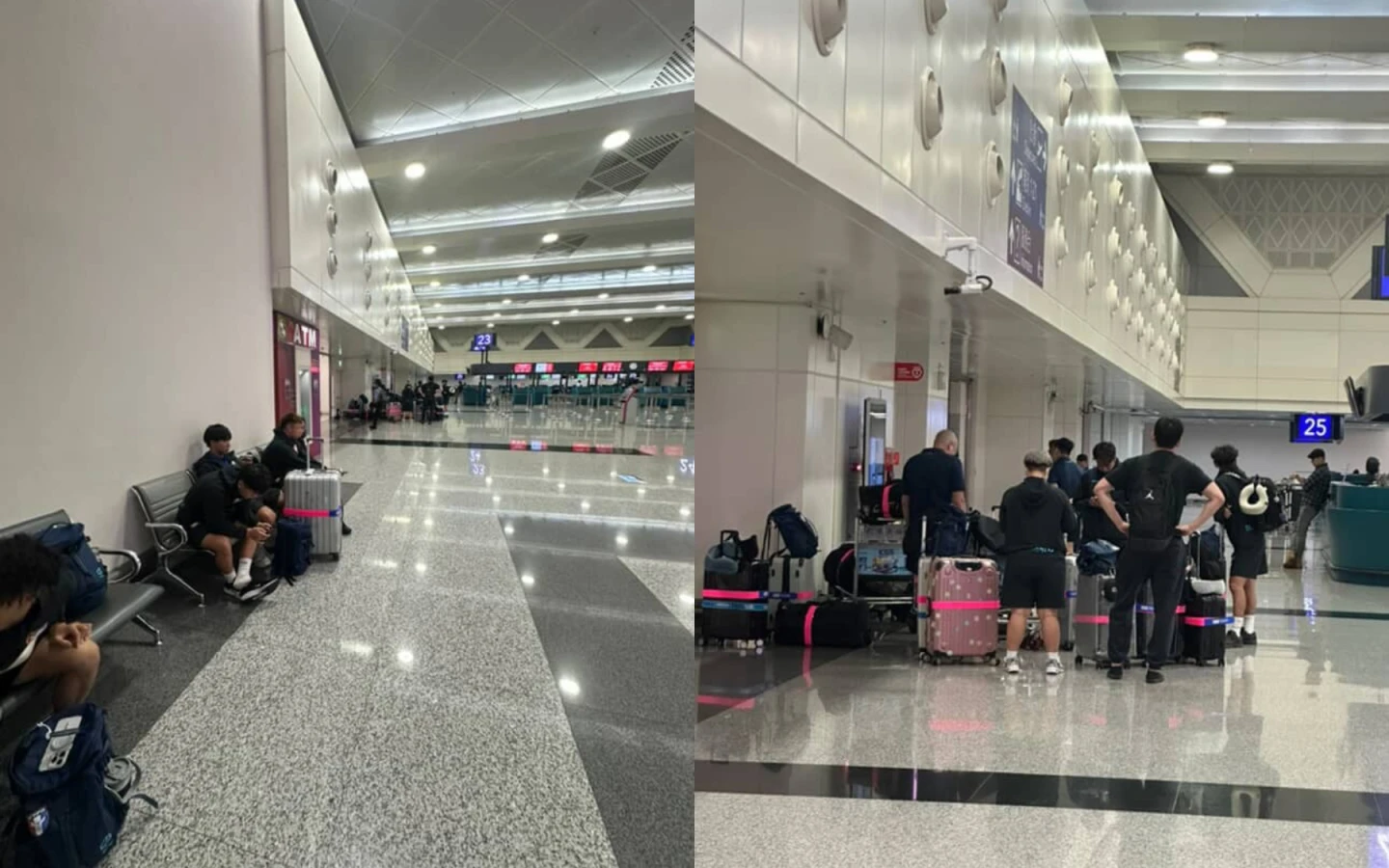 中華五人制足球隊今凌晨出國比賽,竟因簽證問題,差點出不了境。取自Threads @ ke_092424