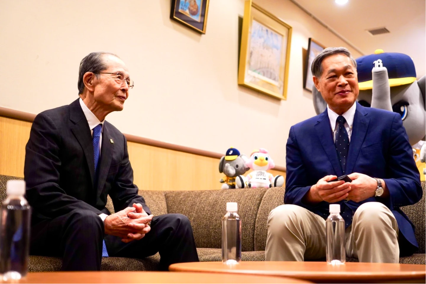 高英傑與王貞治相見歡。悍創運動行銷提供