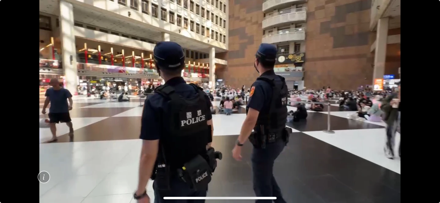 鐵路警察加強巡邏,防止再有憾事發生。翻攝畫面