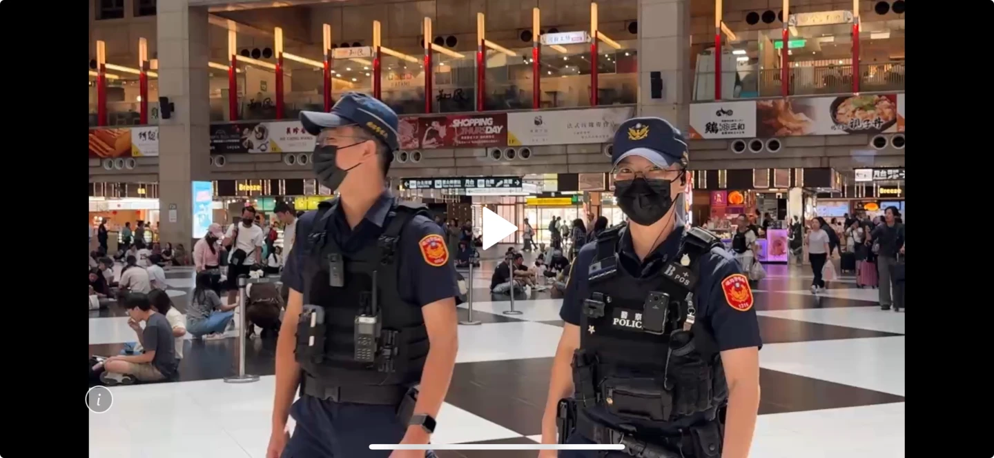 警方加強編排台北車站巡守勤務。警方提供