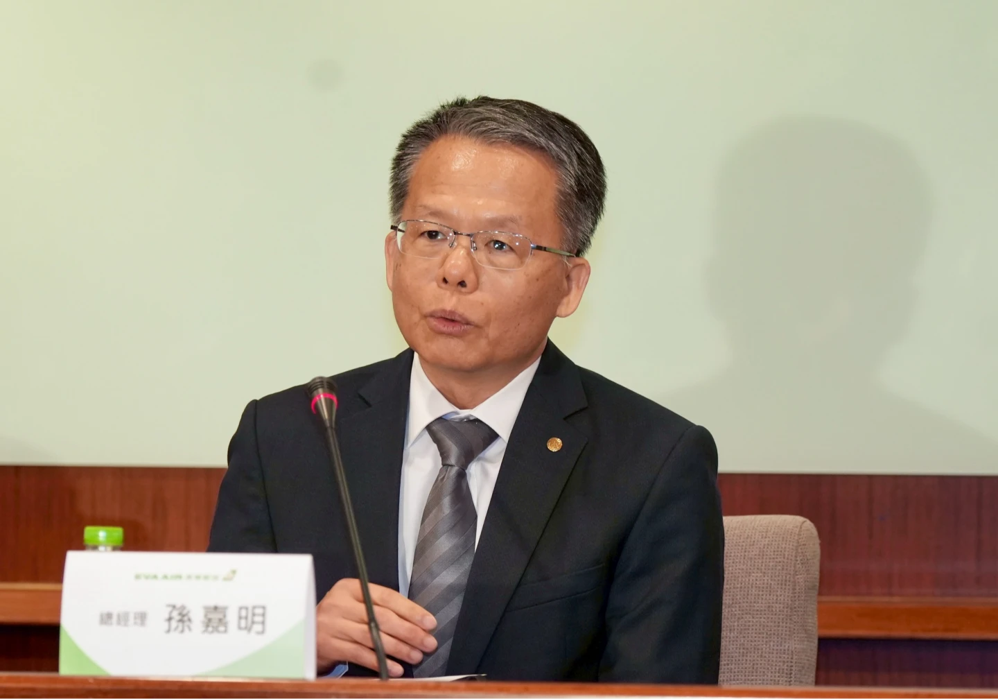 長榮航空總經理孫嘉明。梁建裕攝