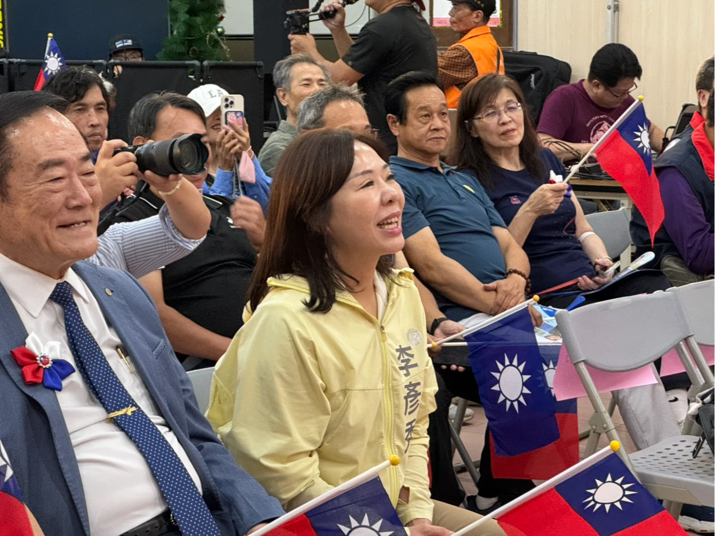 立委李彥秀也到場力挺。羅智強辦公室提供