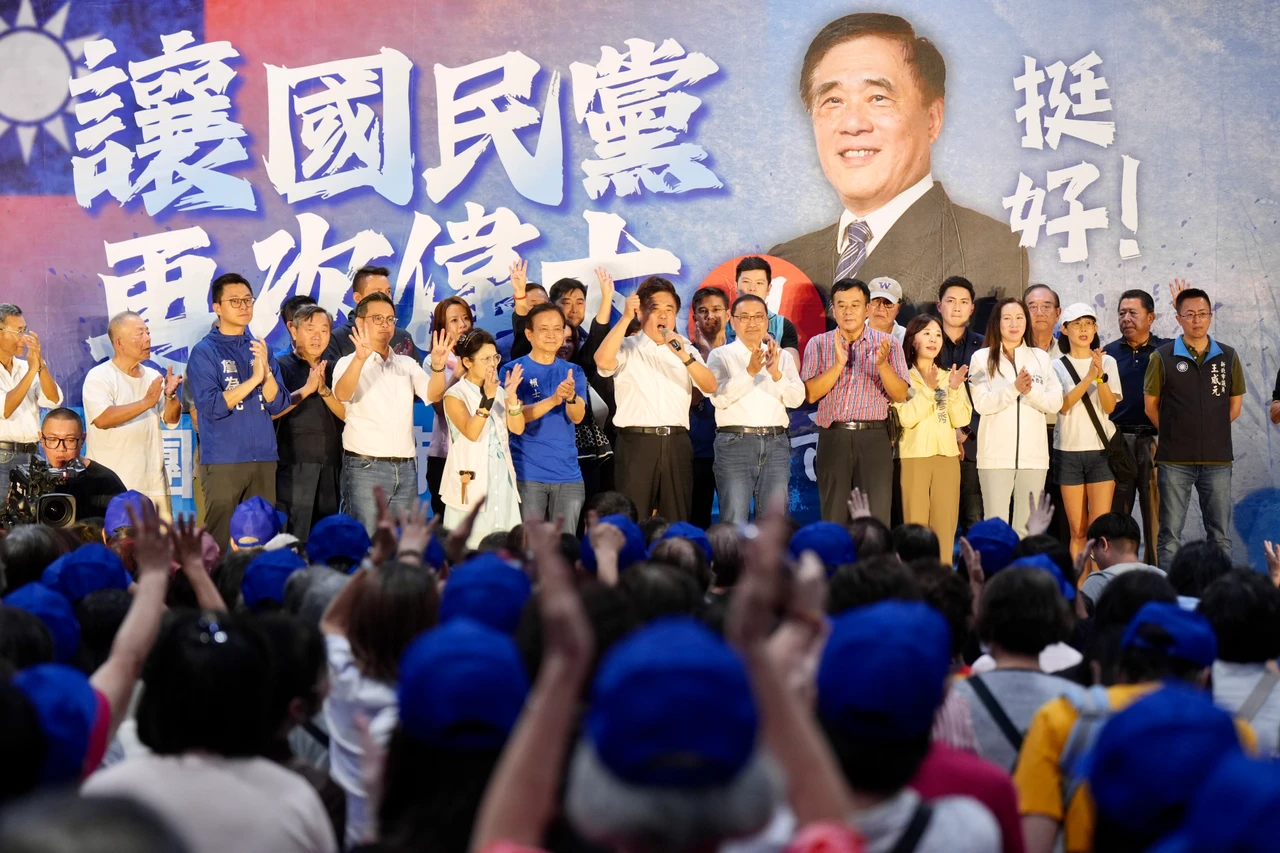 郝龍斌選前之夜。梁建裕攝