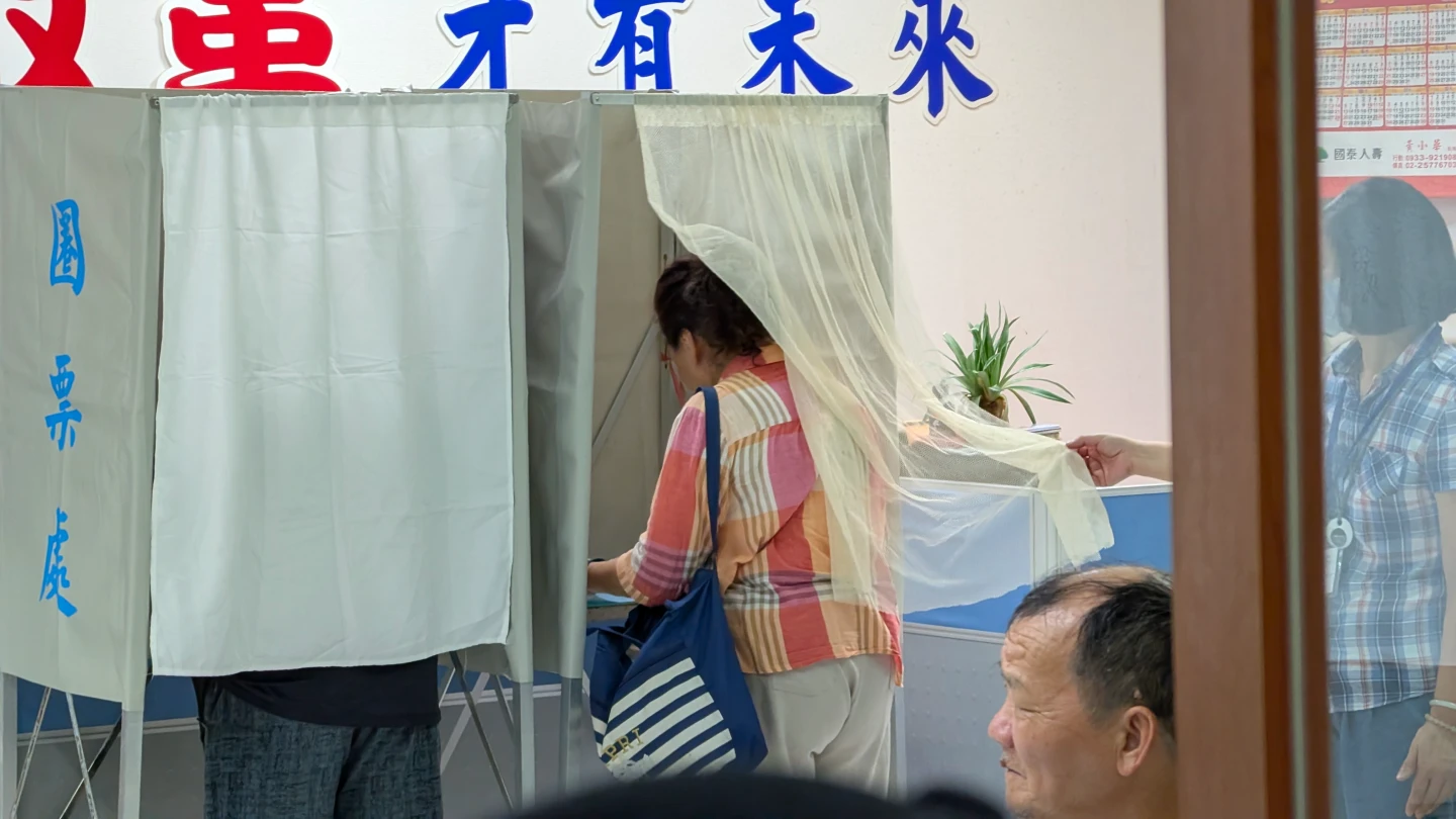 新北市上午投票秩序大致良好。林志青攝