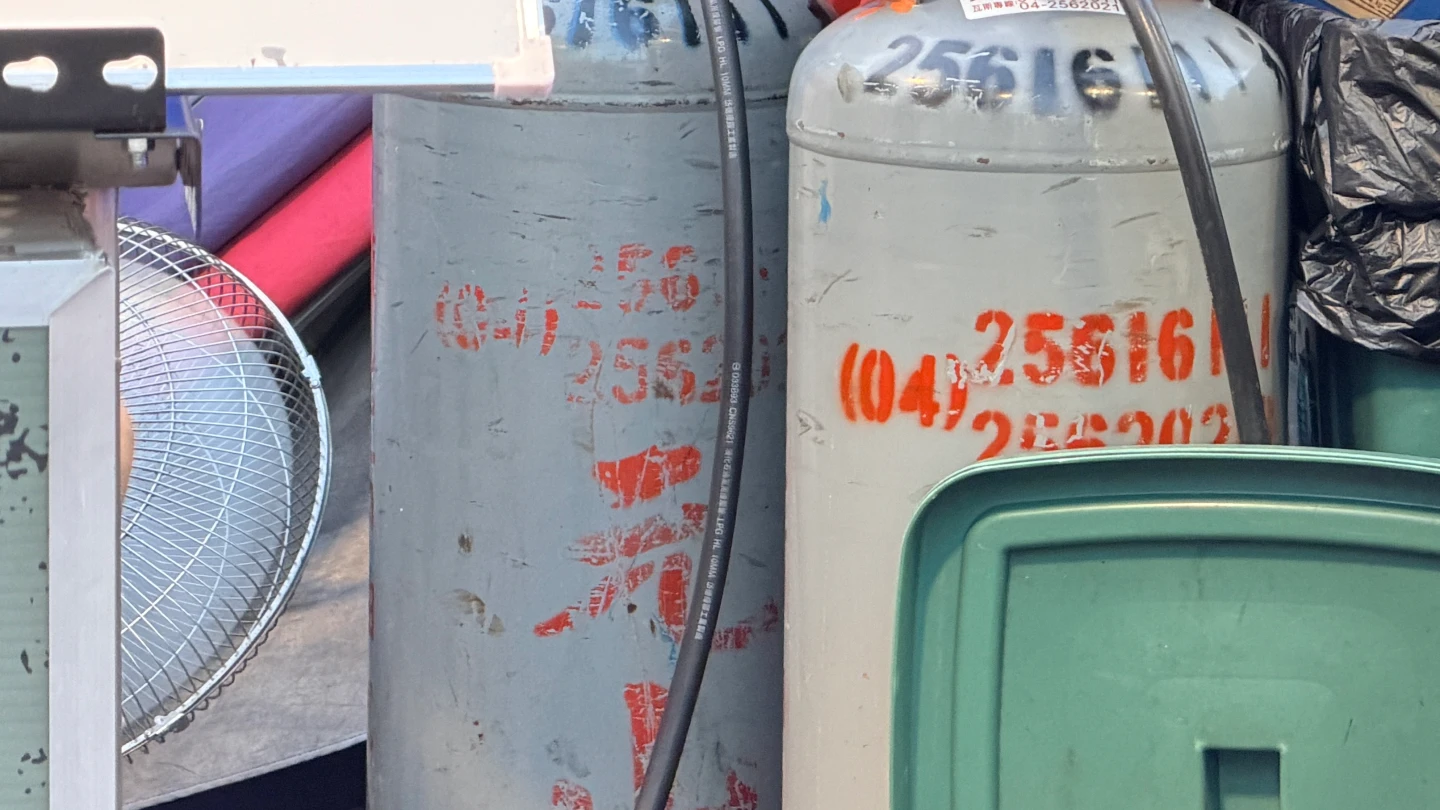 中部地區桶裝瓦斯價格比南北縣市高,議員痛批一國二制。王煌忠攝