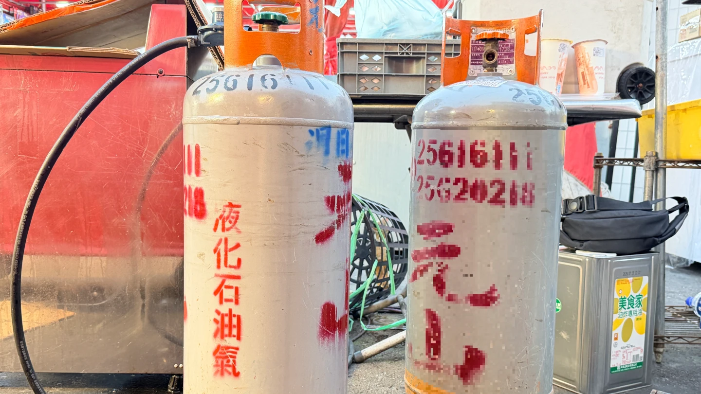 中部地區液態瓦斯幾乎由台塑供應,每桶20公斤價格比南北縣市高出60元。王煌忠攝