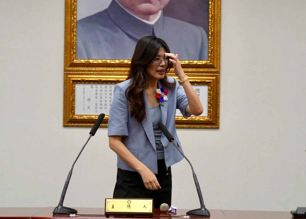 國民黨主席當選人鄭麗文。梁建裕攝