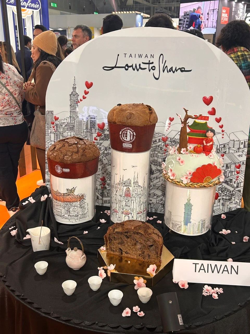 台灣麵包好手作品。取自駐米蘭辦事處臉書