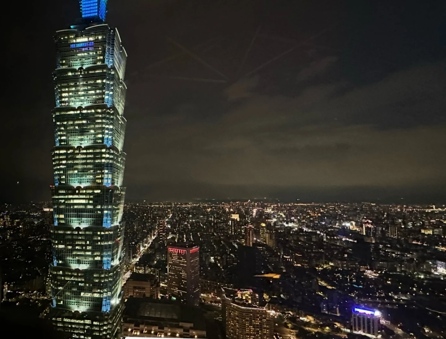 台北101夜景。陳怡文攝
