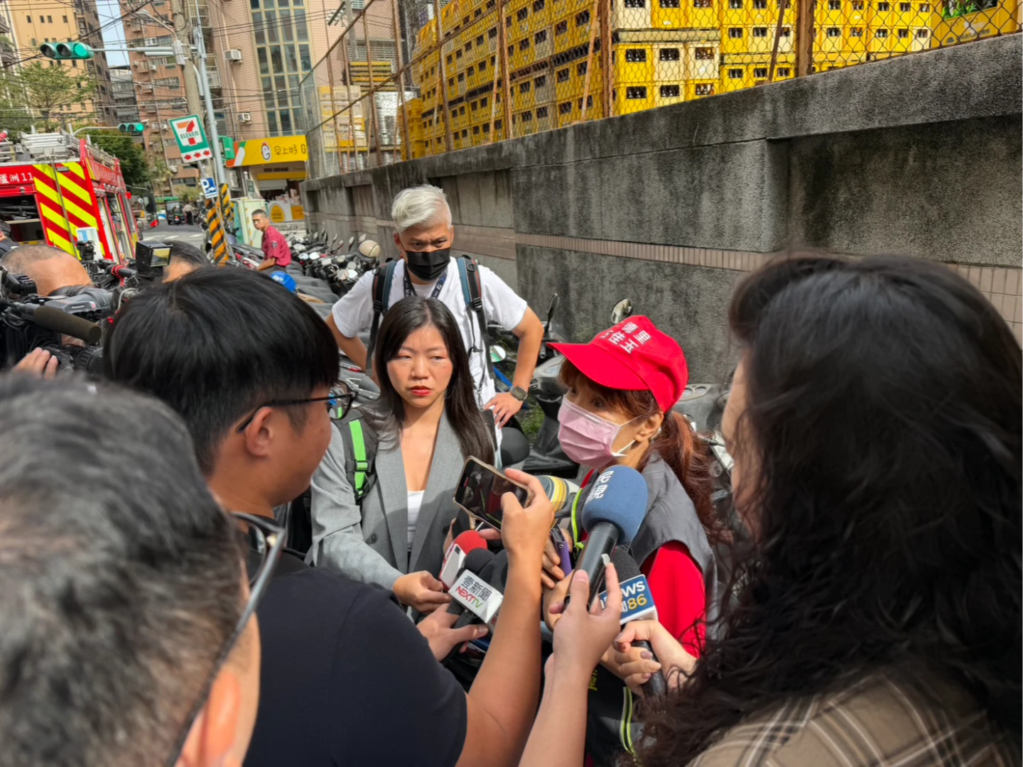 火警現場。翻攝畫面