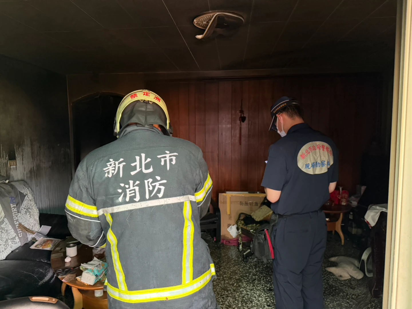 火警現場。翻攝畫面