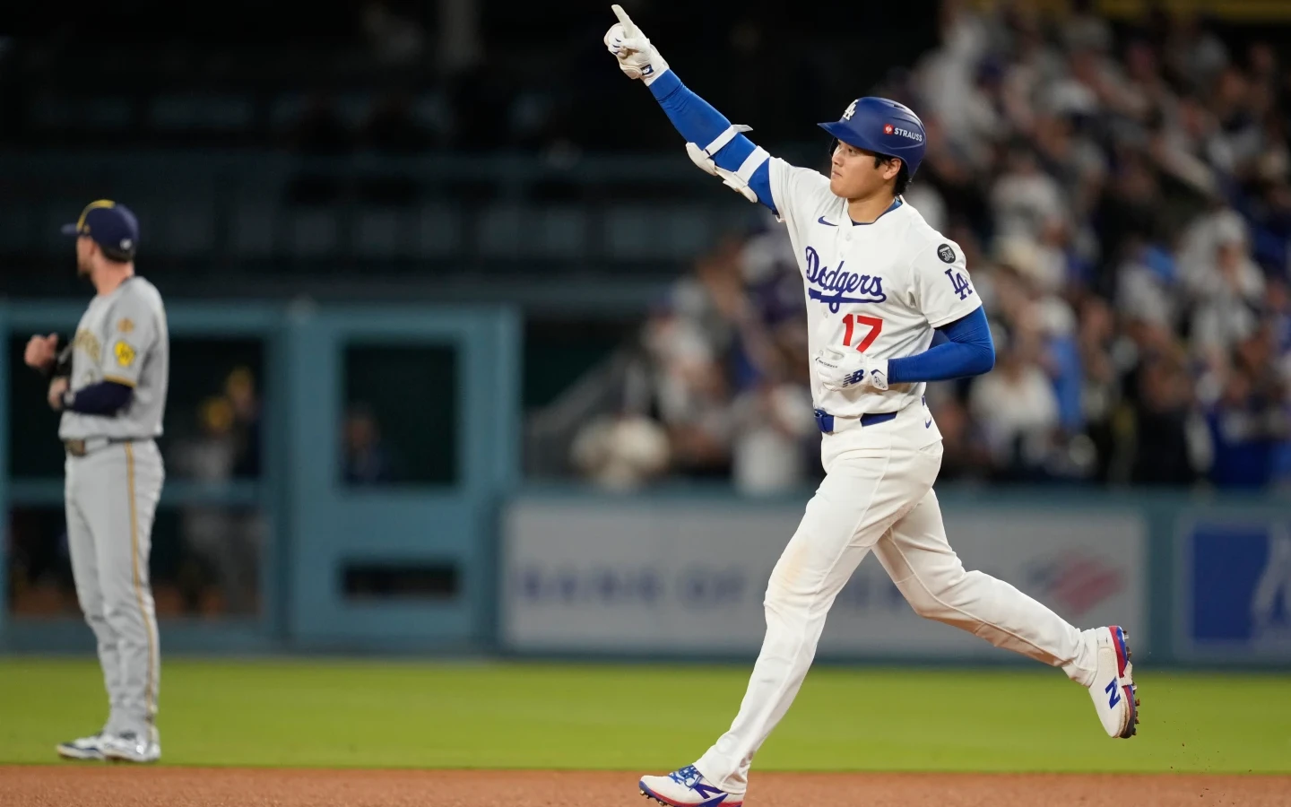 道奇隊大谷翔平憑藉超狂二刀流已經晉升到GOAT的討論名單。美聯社