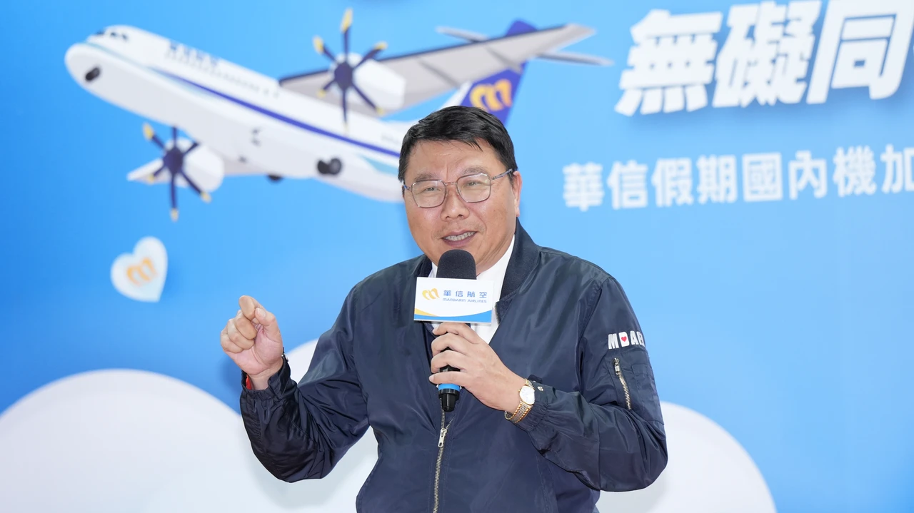 華信航空董事長陳大鈞。葉志明攝