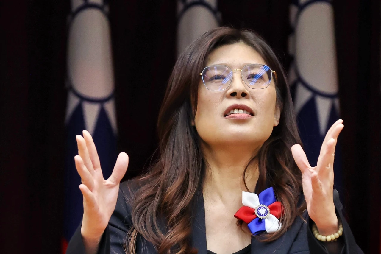 國民黨主席當選人鄭麗文。林林攝