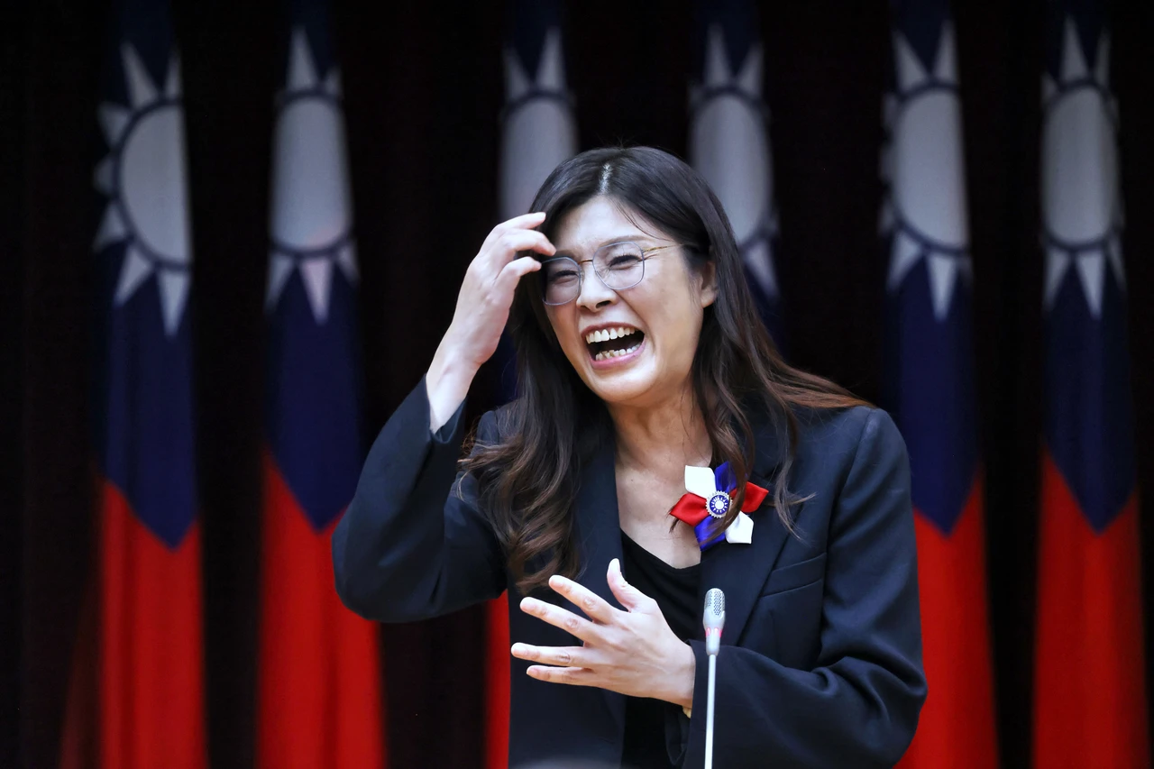 國民黨主席當選人鄭麗文。林林攝