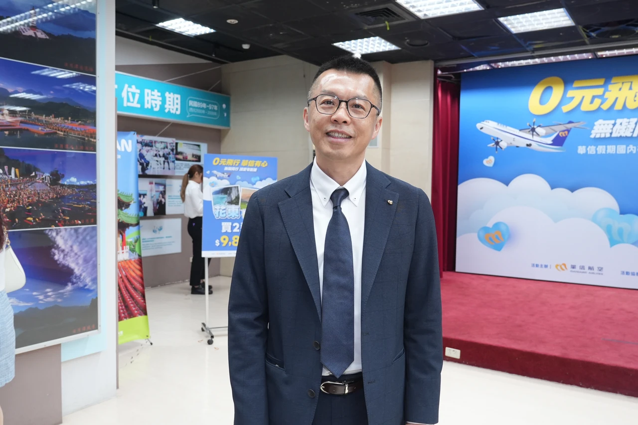 華信航空總經理莊明哲。葉志明攝