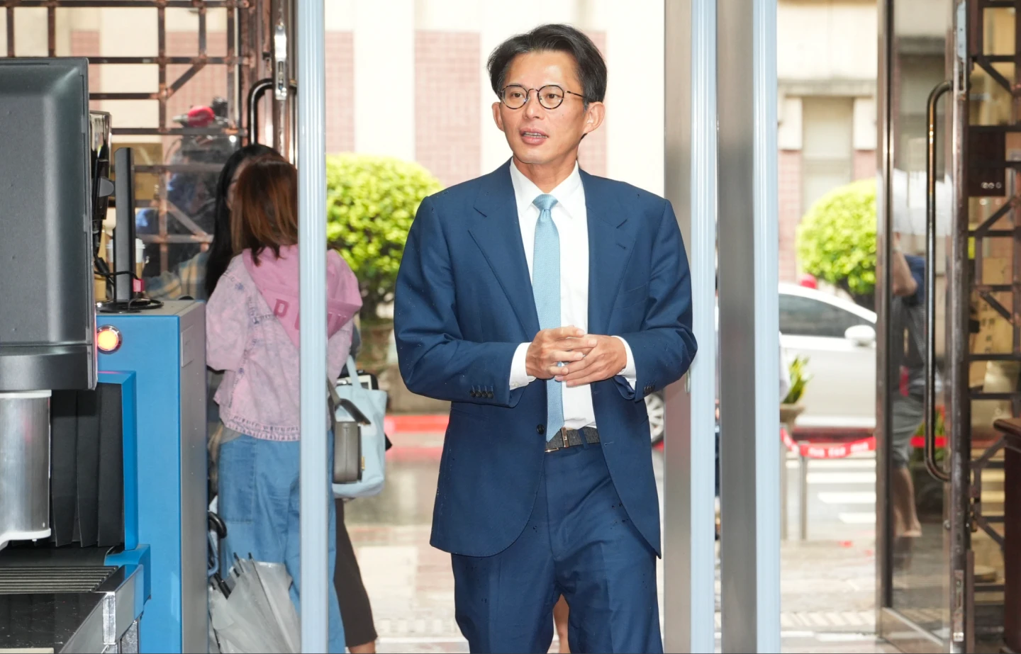 民眾黨主席黃國昌今到北院旁聽京華城案。陳卓邦攝